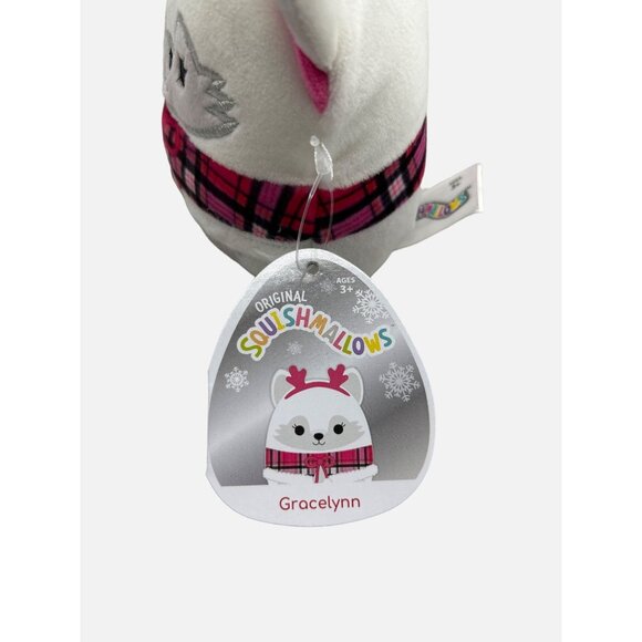 Squishmallow Gracelynn the Arctic Fox 4.5 Christmas Holiday Plush Stuffed Animal - Picture 9 of 10
